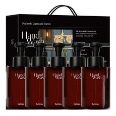 헤트라스 대용량 산양유 퍼퓸 버블 핸드워시 5종 세트, 515ml, 1세트