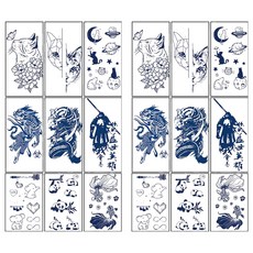 草本 半永久防水 紋身刺青貼紙 105 x 60mm, UH-007, 2個