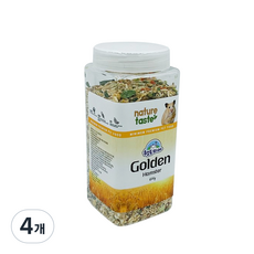 햄토피아 네이쳐 테이스트 골든 햄스터 사료, 600g, 4개