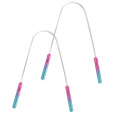 I Love Home 不鏽鋼舌苔清潔刮刀 彩色, 2個