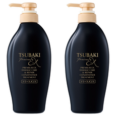 TSUBAKI 思波綺 頂級EX受損護理&修護潤髮乳 護髮素, 2個, 450ml