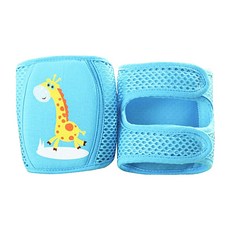 BEBENIZ 爬行學步護膝墊, 藍色長頸鹿款, 1組