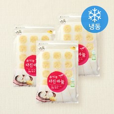 우리땅 웰팜넷 유기가공식품 인증 다진마늘 (냉동), 180g, 3개