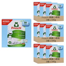 Frosch 德國小綠蛙 All-in-One 小蘇打洗碗機專用洗滌劑 30入, 540g, 9個