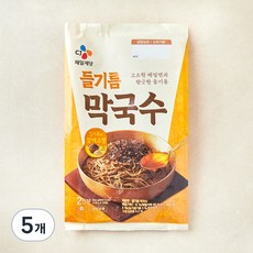 CJ제일제당 고소한 들기름 막국수, 356g, 5개