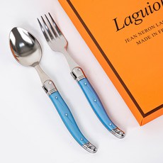 JEAN NERON Laguiole 禮品包裝晚餐餐具組, 藍色, 1套, 湯匙+叉子+禮品包裝盒