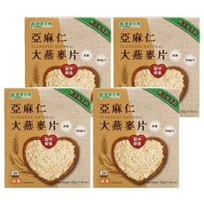 義美生機 亞麻仁大燕麥片 (330g/盒) 高纖 Omega-3 即沖即食 健康早餐, 10包x4盒, 4盒