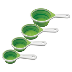 chef'n cf-0260 伸縮量杯組 102-018-011 19.5 x 10.3 x 6.3cm, 綠色, 1組