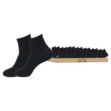 Doobalro 在兩隻腳上 男款 優質 日常 羅紋短襪 10雙