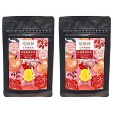 芳茗錄 艾莉絲仙境 玫瑰蜜桃紅茶, 5g, 12包, 2袋