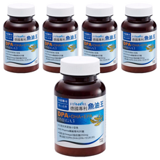 久保雅司 德國專利魚油王軟膠囊粒, 500mg, 45顆, 5瓶