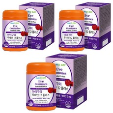 뉴트리디데이 아이구미 루테인 12 플러스, 60정, 240g, 3개