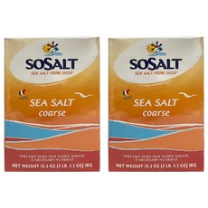 SOSALT 義大利粗海鹽 橘盒, 1kg, 2盒