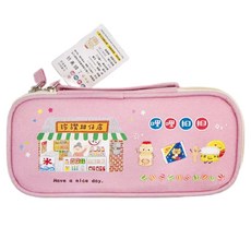 Sunny 三瑩文具 哩哩扣扣上翻筆袋 SPC-350A 205 x 95 x 50mm 6歲以上, 粉色, 1個