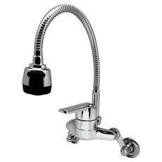 可彎壁掛式廚房水龍頭, 單色