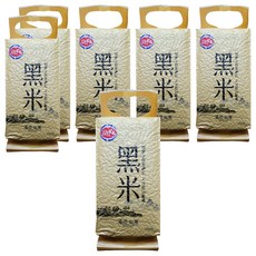 三好米 黑糯糙米, 台灣在地嚴選，免浸泡技術，富含花青素, 1.2kg, 6包