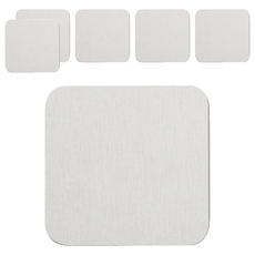 矽藻土托盤杯墊 A款 8 x 8 cm, 6個, 白色