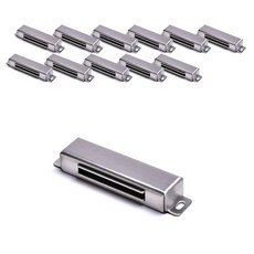 Sonjabisesang 不鏽鋼強力磁吸門扣 五金用品 大, 12個