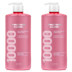 엘라스틴 프로틴 클리닉 10000 단백질 고영양 샴푸 피치 블로썸향, 1L, 2개