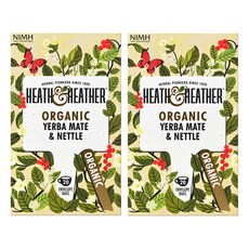 히스앤헤더 유기농 예르바 마테&네틀 티백, 1g, 40개입