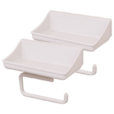 Winprice 神奇衛生紙架, 白色, 2個