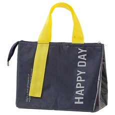 艾特叔叔 多巴胺時尚加厚防水保溫便當袋, 20 x 26.5 x 17cm, 灰色, 1個