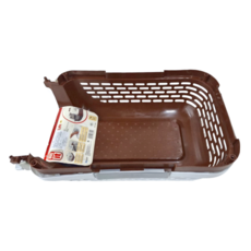 dog it 旅行提籃 小, 棕色 + 白色, 1個