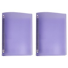 雙德 粉彩 3孔夾 A4, 粉紫色, 2本