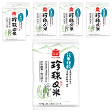 義美 珍珠Q米 一等, 1.5kg, 6包