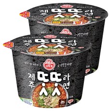 오뚜기 제주똣똣라면 용기 100g, 2개