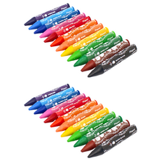 Maped 幼兒三角蠟筆 叢林款 安全無毒 易握取, 2盒, 12色