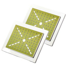URBAN TERRACE 方型頂噴蓮蓬頭, 2個, 綠色
