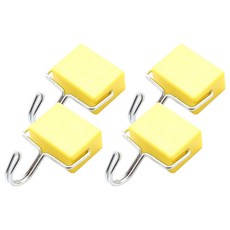 Couselect 磁鐵無痕掛勾, 4個, 黃色