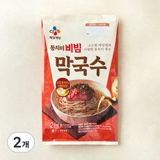 CJ제일제당 시원한 동치미 비빔 막국수, 484.4g, 2개