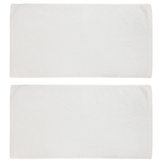 LIFE 來福牌 HS0548 毛巾 (原棉) 36x76cm 150g 100%純棉 台灣製, 白色, 2條