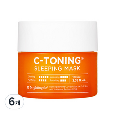나이팅게일 C-토닝 슬리핑 마스크, 100ml, 6개