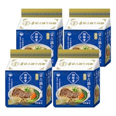 台酒 御膳堂 酒香蒙古鍋牛肉麵 209g, 4袋