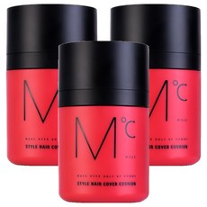 엠도씨 스타일 헤어 커버 쿠션 20g, 블랙, 3개