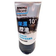 MEN's Biore 台灣公司貨 保濕控油洗面乳, 100g, 1條