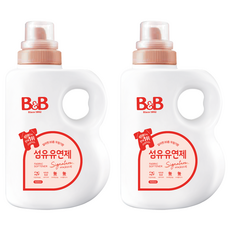 B&B 嬰兒衣物柔軟精 茉莉花香, 1.5L, 2個