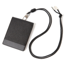 BLANC FLEUR 牛皮掛繩式錢包