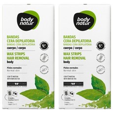 body natur 蜜蠟除毛貼片 手腳用, 67g, 2盒