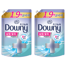 Downy 蒸煮脫臭Plus超濃縮衣物柔軟精 柑橘香補充包, 1.35L, 2個