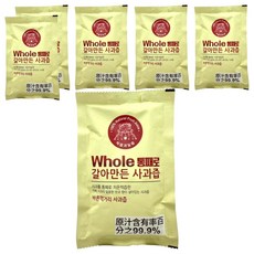 韓國 WHOLE IN JUICE 陽光農場 袋裝蘋果汁, 100ml, 6個