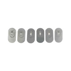 Easy 易立家 六入橢圓形小掛勾 6入, 銀色, 2組