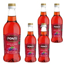 PONTI 紅酒醋, 500ml, 5瓶