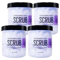 Estesophy 身體磨砂鹽皂薰衣草, 1kg, 4個