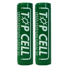 탑셀 리튬이온 18650 충전배터리 2900mAh, 2개, 1개입