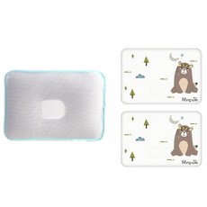 Mong sure 纖維枕+枕套, 熊熊款, 1組