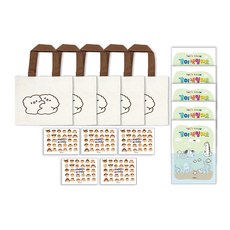 스마일베어 답례품 선물세트 허그베어, 혼합색상, 5세트